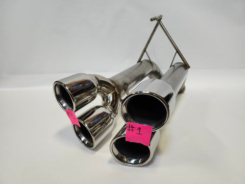 22+ WRX Blemished Extreme Catback Exhaust System With Polised Tips #1