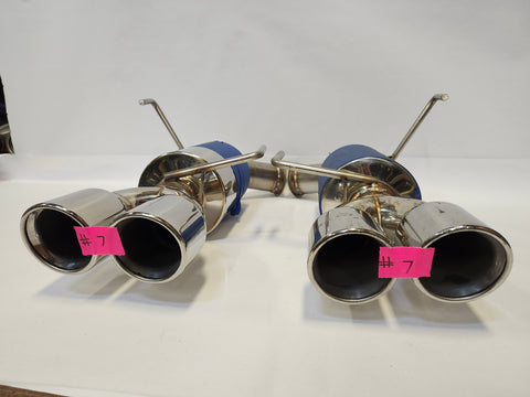 22+ WRX Blemished Muffled Catback Exhaust System With Polised Tips #7