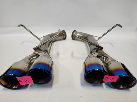 22+ WRX Blemished Extreme Catback Exhaust System REAR SECTION ONLY With Blue Tips #19