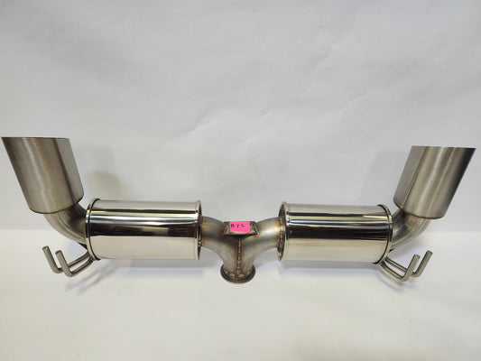 08-16 Mitsubishi Evo X V3 Dual Muffler Exhaust System Blemished #75