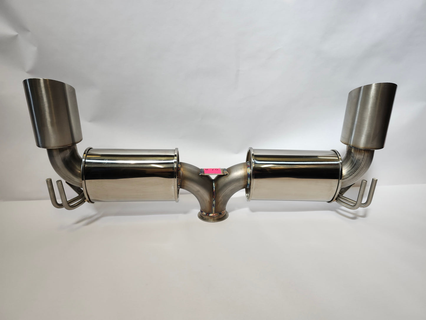 08-16 Mitsubishi Evo X V3 Dual Muffler Exhaust System Blemished #78