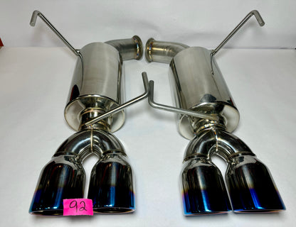 ETS 22+ WRX Blemished Muffled Catback Exhaust System With Blue Tips #92