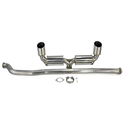 ETS 08-16 Mitsubishi Evo X V3 Dual Muffler Exhaust System - Mitsubishi Evolution X